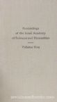 Proceedings Of The Israel Academy Of Science And Humanities -Volume 5